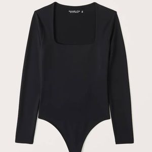 Abercrombie Square Neck Long Sleeve Bodysuit
